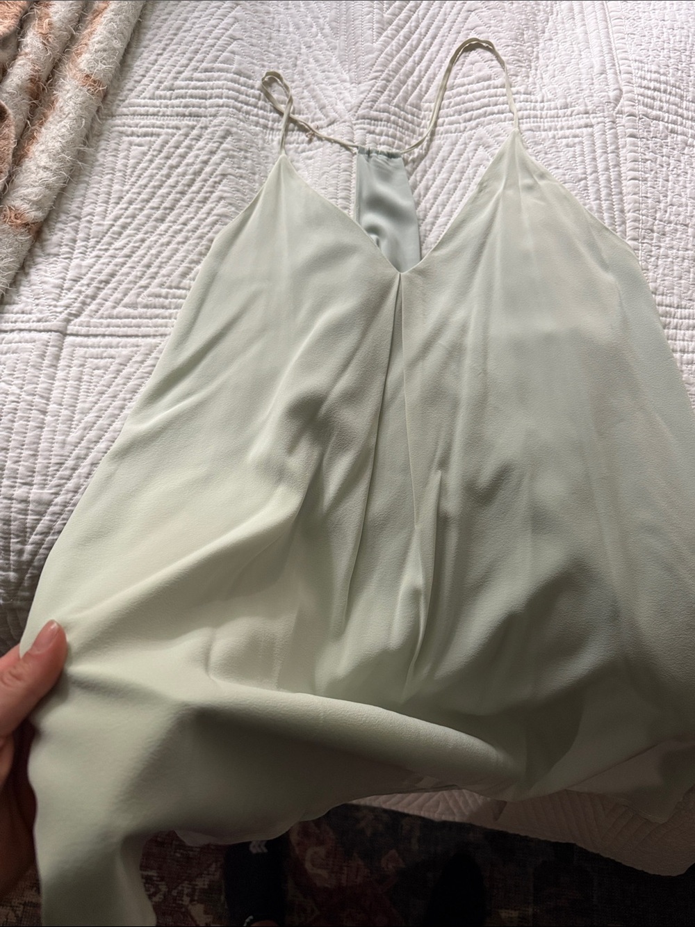Alice and Olivia Mint Mini Dress/Spaghetti Strap Top